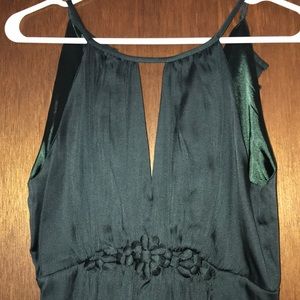NWT Easley dark green peep dress